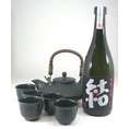 黒千代香セット5客ツル付【限定】濱田酒造　芋焼酎 　結（ゆい）芋芋焼酎　28度　720ｍｌ　【黒千代香セット】