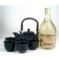 【贈り物限定B1】送料無料 黒千代香豪華5客セット+長期樫樽貯 麦焼酎 25度 720ml福袋【お急ぎOK】 【■■贈り物特集■■】