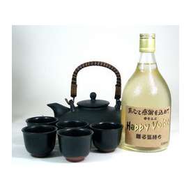 【贈り物限定Ｂ１】送料無料　黒千代香豪華５客セット＋長期樫樽貯　麦焼酎　２５度　720ｍｌ福袋【お急ぎOK】　【■■贈り物特集■■】