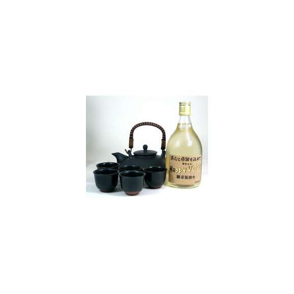 【贈り物限定B1】送料無料 黒千代香豪華5客セット+長期樫樽貯 麦焼酎 25度 720ml福袋【お急ぎOK】 【■■贈り物特集■■】01