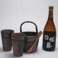 【送料無料】豪華酒器セット陶芸作家　安藤嘉規作（本格芋焼酎　佐藤黒720ml）焼酎ギフト