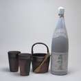 【】豪華酒器セット陶芸作家　安藤嘉規作（本格芋焼酎　森伊蔵1800ml）焼酎ギフト