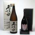 送料無料！セレクション飲み比べSAKE史上最強福袋2本セット(久保田　萬寿　純米大吟醸1800ml ドン ペリニヨン ロゼ750ml)