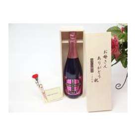母の日 ギフトセット ワインセット お母さんありがとう木箱セット(薩摩スパークリング　梅太夫 　750ml(鹿児島県))母の日カード お母さんありがと