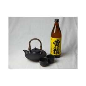 黒千代香セット2客ツル付（完熟黄金千貫使用 黄猿 25度 900ml）