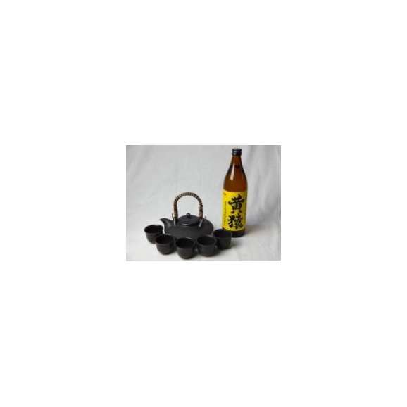 黒千代香セット5客ツル付（完熟黄金千貫使用 黄猿 25度 900ml）01