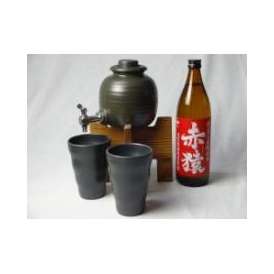 焼酎サーバーセット豪華版1000cc（紫芋の王様使用 赤猿 25度 900ml）