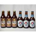 クラフトビールパーティ6本セット　金しゃちアルト330ml×3本　常陸野ネストホワイトエール330ml×3本