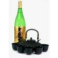 【送料無料】黒千代香セット5客ツル付（濱田酒造 黄麹仕込み芋焼酎 大魔王 1800ｍｌ）　【黒千代香セット】