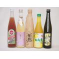 厳選リキュール5本セット 小野屋のかぶす天空の月樽熟梅酒 日向夏 梨園 ぶどうGABA500ｍｌ×5本
