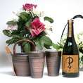 【送料無料】豪華酒器セット陶芸作家　安藤嘉規作（黒木本店　大麦焼酎　中々　２５度　720ｍｌ）　【酒器セット】