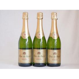 デュック ド パリ ドミセック Duc De Paris DEMI-SECスパークリングワイン やや甘口泡 (フランス)750ml×3