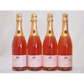 ドイツ脱アルコールスパークリングロゼワイン カールユング(やや辛口)750ml×4