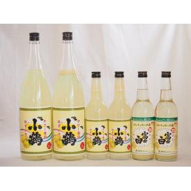 レモンチューハイの素大小6本セット 25度 小鶴 富士白 1800ml×2 600ml×4