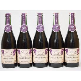 蒼龍葡萄酒 スパークリングワイン マディルージュ 赤中口 (山梨県)750ml×5