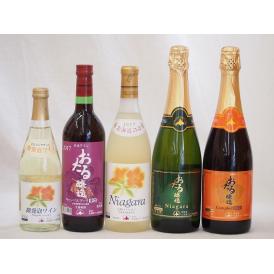 北海道おたるスペシャルワイン5本セット(やや甘口 辛口赤)720ml×5本