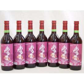 生葡萄酒 日本産葡萄100%使用 おたる醸造 キャンベルアーリ辛口赤ワイン(北海道)720ml×7