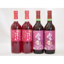 日本産葡萄100%使用 おたる醸造(北海道) マスカットベリーA(山梨県)720ml×4