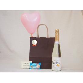 お誕生日風船セット 柚子小町 torico スパークリング(長崎県)500ml メッセージカード ハート風船