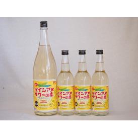 パインアメサワーの素セット 甘酸っぱくジューシーパイナップル果汁 25度 中野BC(和歌山県)600ml×3本 1800ml×1本
