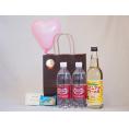 お誕生日風船セット チューハイセットパインアメサワーの素600ml 炭酸水500ml×2本 メッセージカード ハート風船