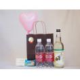 お誕生日風船セット チューハイセット富士白レモンチュハイの素600ml 炭酸水500ml×2本 メッセージカード ハート風船