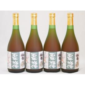 明利酒類 ブランデーと蜂蜜の梅香 百年梅酒 14度(茨木県) 720ml×4本