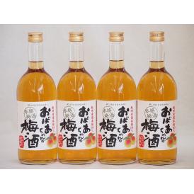 紀州産南高梅100％ おばあちゃんの梅酒 中埜酒造 720ml×4
