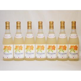 北海道産葡萄使用 完熟ナイアガラ白 甘口 720ml×7本