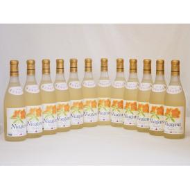 北海道産葡萄使用 完熟ナイアガラ白 甘口 720ml×12本