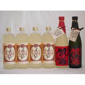 豪華麦焼酎 熟成麦焼酎閻魔 全量麹仕込黒閻魔 熟成麦夢のひととき4本(大分県)720ml×6本