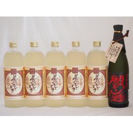 豪華麦焼酎 全量麹仕込黒閻魔1本 熟成麦夢のひととき5本(大分県)720ml×6本