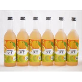 ゆず梅酒 和歌山県産南高梅使用 紀州の梅酒とゆずalc.12%　720ｍｌ×6本