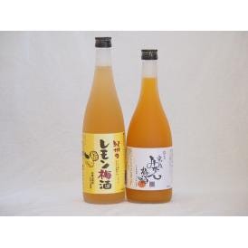 果物梅酒セット レモン梅酒×完熟みかん梅酒 中野BC(和歌山県)720ml×2本