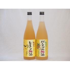 果物梅酒セット レモン×パイナップル 中野BC(和歌山県)720ml×2本