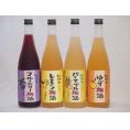 果物梅酒セット レモン×パイナップル×ゆず×ブルーベリー 中野BC(和歌山県)720ml×4本