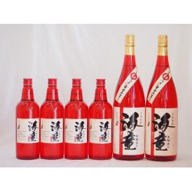 祝い赤セット 黒麹造り 海童 本格芋焼酎 濱田酒造(鹿児島県)720ml×4本 1800ml×2本