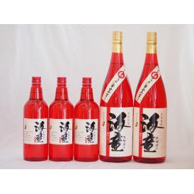 祝い赤セット 黒麹造り 海童 本格芋焼酎 濱田酒造(鹿児島県)720ml×3本 1800ml×2本