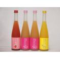 果物梅酒リキュールセット(ゆず梅酒1本 もも梅酒2本 あまおう梅酒1本 )500ml×4本