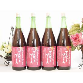 山梨県産葡萄100%使用 マスカットベリーA ライトボディ 赤ワイン 1800ml×4本