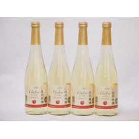 信州林檎 シードル スパークリングワインセット 信州産100% やや甘口(長野県)500ml×4