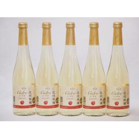 信州林檎 シードル スパークリングワインセット 信州産100% やや甘口(長野県)500ml×5