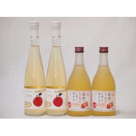 日本のシードルセット Cidre(京都府)×2本 信州りんごフルーツワイン(長野県)×2本 500ml×4