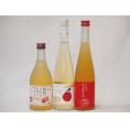 りんごのお酒特集3本セット 信州りんごフルーツワイン(長野県) Cider(京都府) りんご梅酒(福岡県)500ml×3