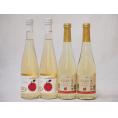 国産りんご100％シードル特集(青森広前市Ｃider2本 信州林檎2本)500ml×4本