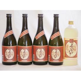 大分県最古の蔵元井上酒造 夢のひととき飲み比べ5本セット(本格芋焼酎23度4本 熟成麦焼酎1本)720ml×5本