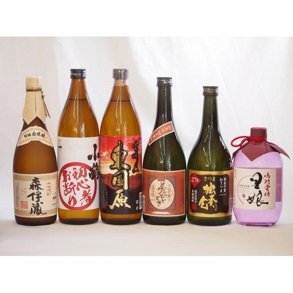 プレミアムな芋焼酎飲み比べ6本セット(森伊蔵720ml 初心者お断り900ml 