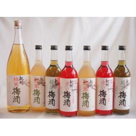 カラフル梅酒7本セット(赤しそ赤い梅酒(和歌山) 蜂蜜梅酒(和歌山) 緑茶梅酒(和歌山)) 720m
