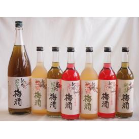 カラフル梅酒7本セット(赤しそ赤い梅酒(和歌山) 蜂蜜梅酒(和歌山) 緑茶梅酒(和歌山県)) 720