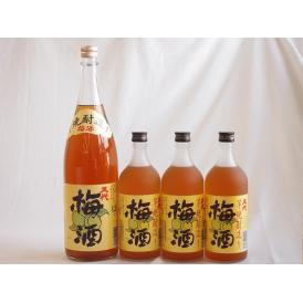 梅酒4本セット(芋焼酎仕込五代梅酒(鹿児島)) 1800ml×1本 720ml×3本